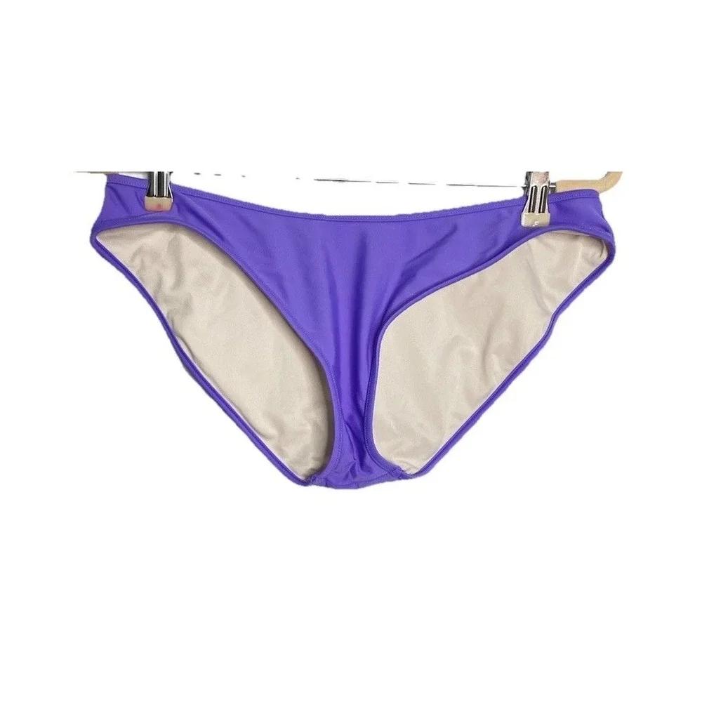 Fabletics  Purple 2 Piece Bikini‎ Swimsuit Athletic Strappy Large